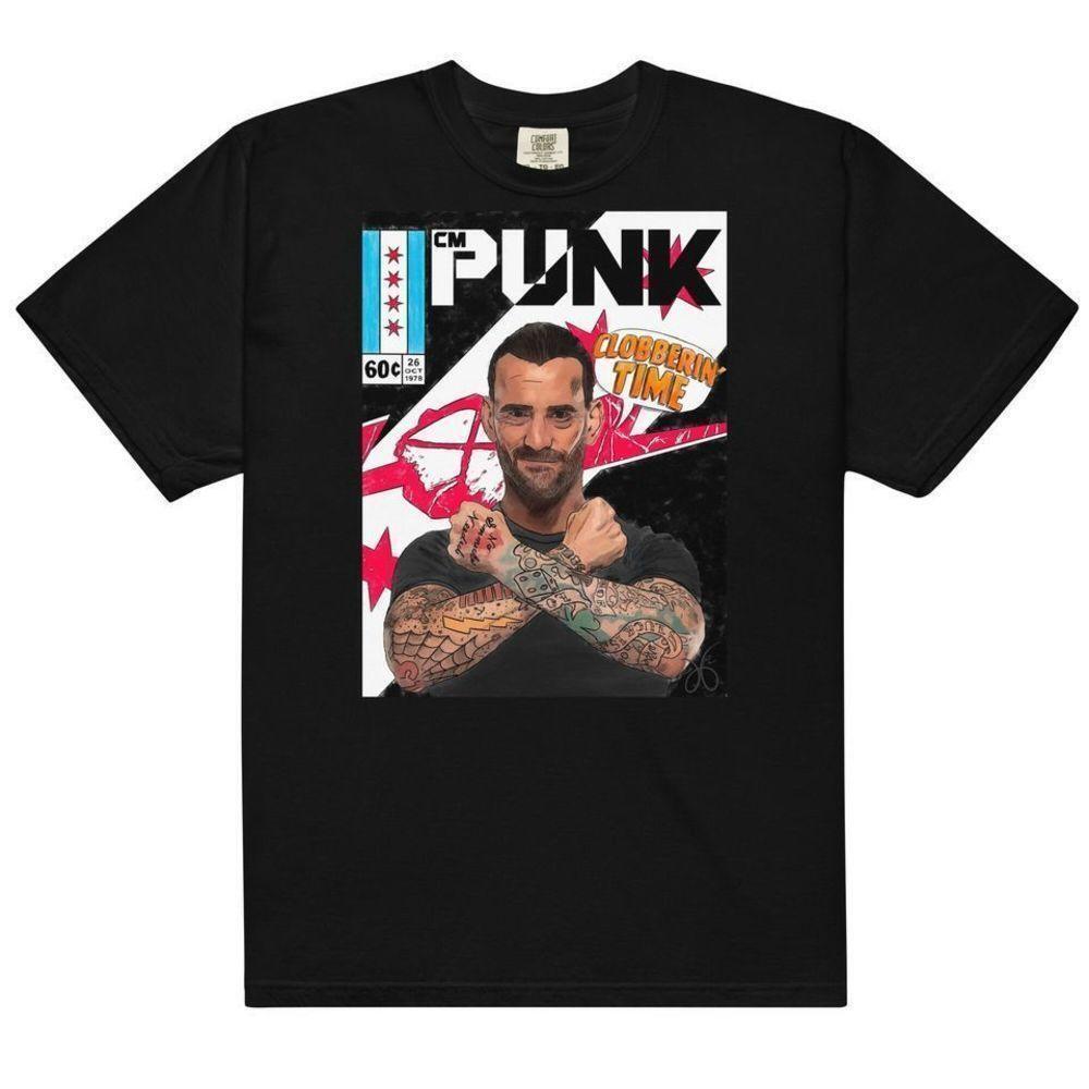 Cm Punk Wrestling Entertainment Fans Retro Heavyweight Unisex T Shirt